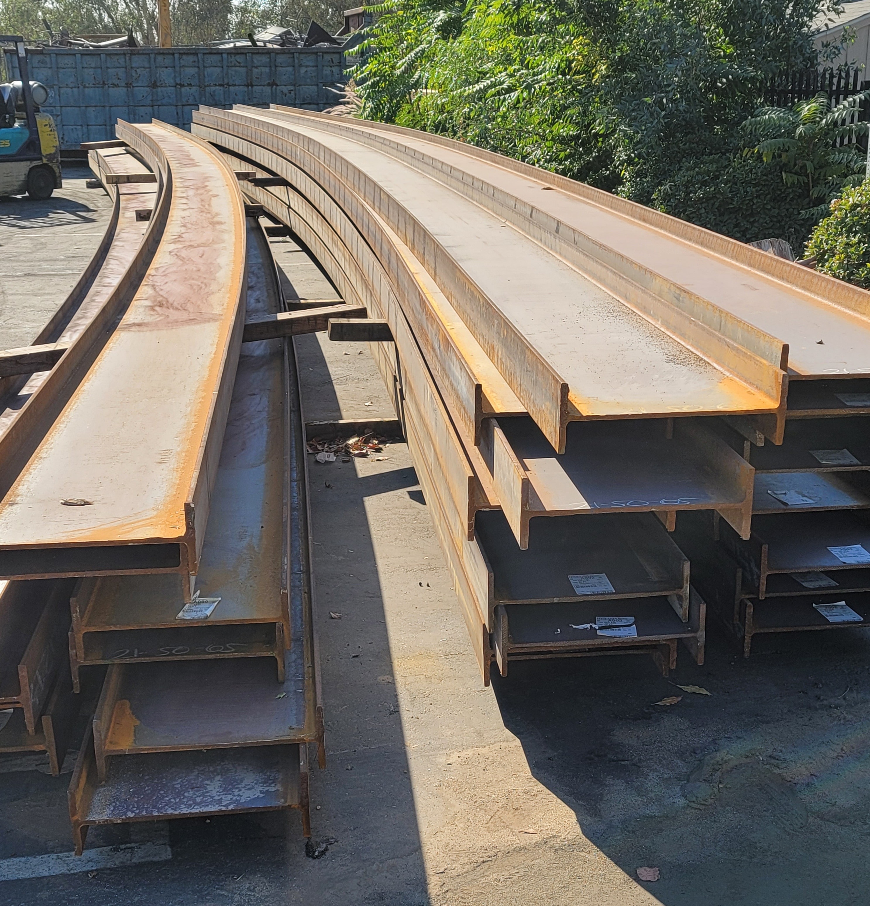 Structural steel beams fabricated for Las Vegas project